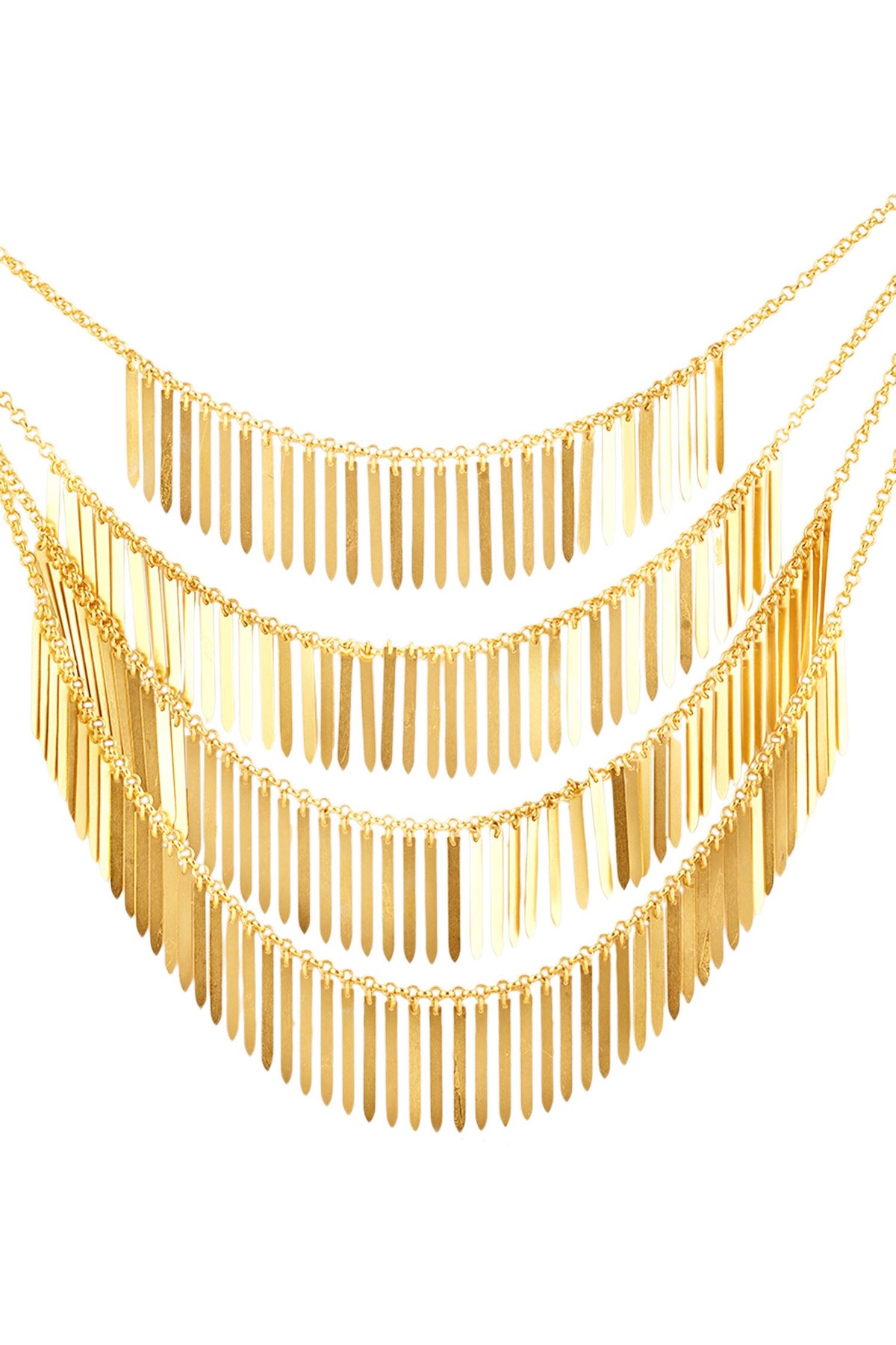 18Kt Gold Plated Majestade Layered Necklace 