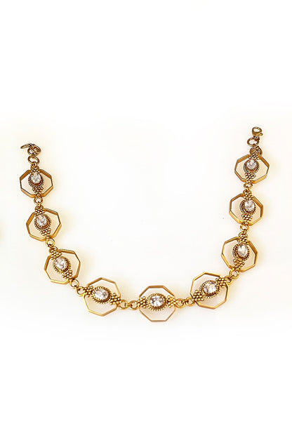 Octagon Crystal Necklace 
