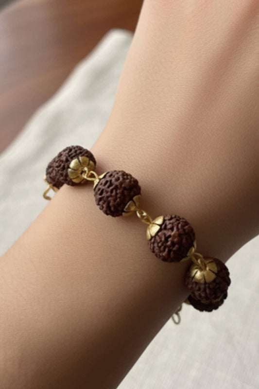 Rudraksha Beaded Bracelet 