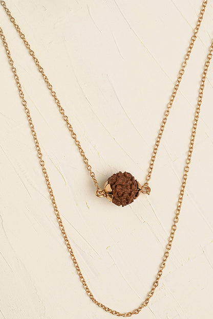 Rudraksha Flower Layered Necklace 