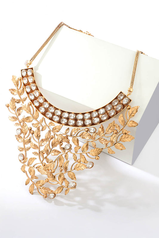Serrate Draped Choker Necklace 