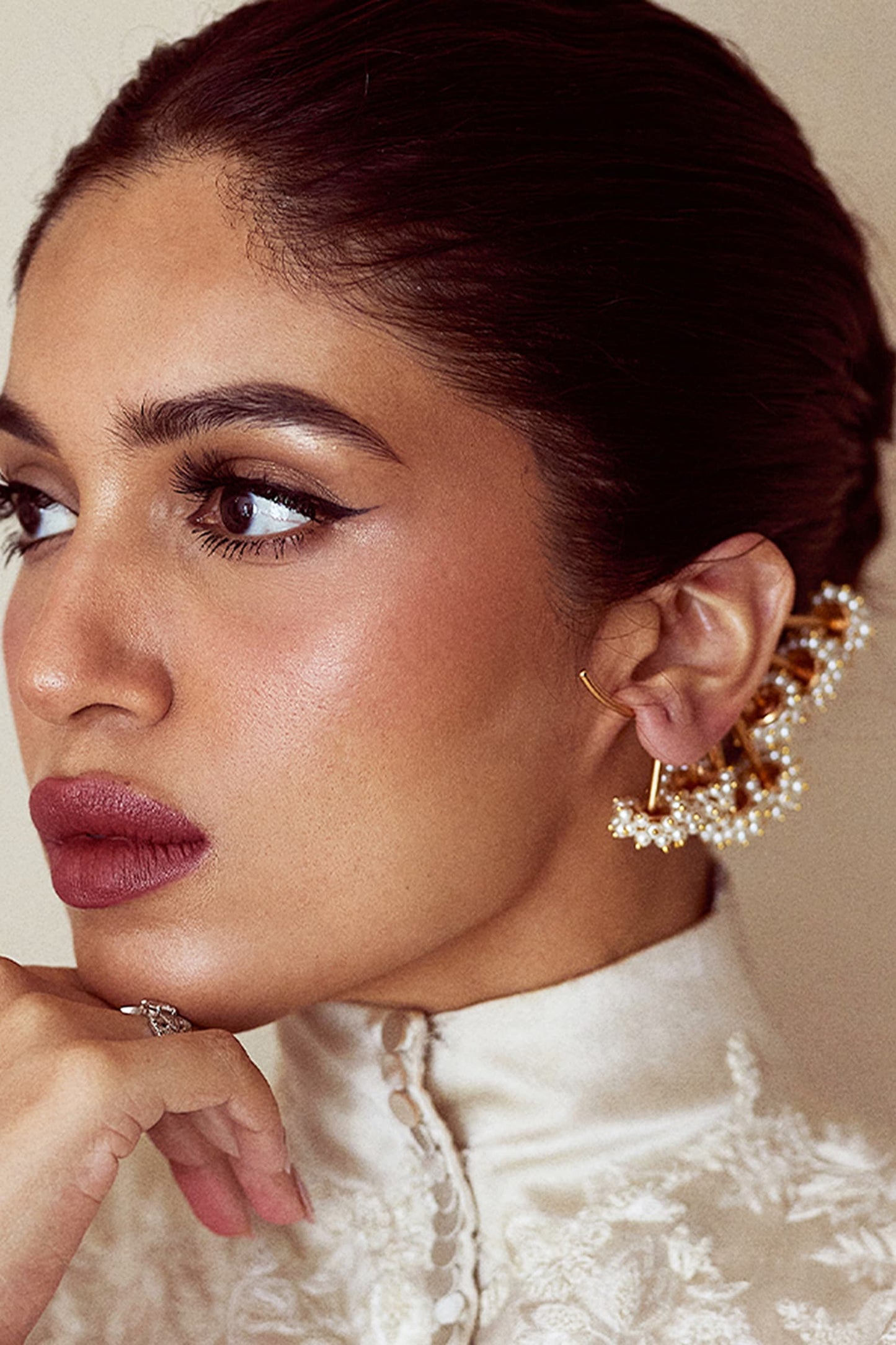 Pearl Bunch Ear Cuffs 