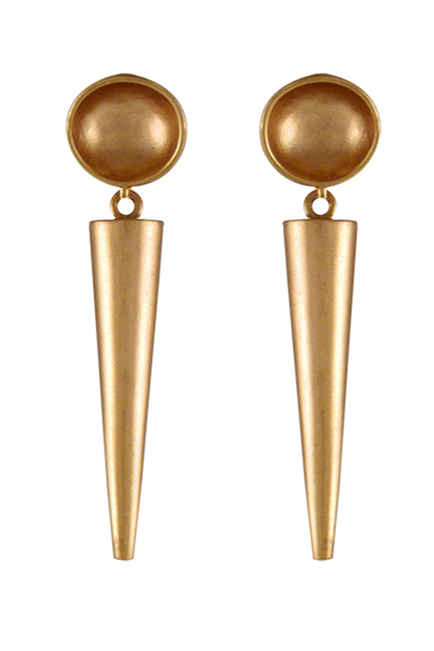 Gold Plated Katuri & Poke Earrings 