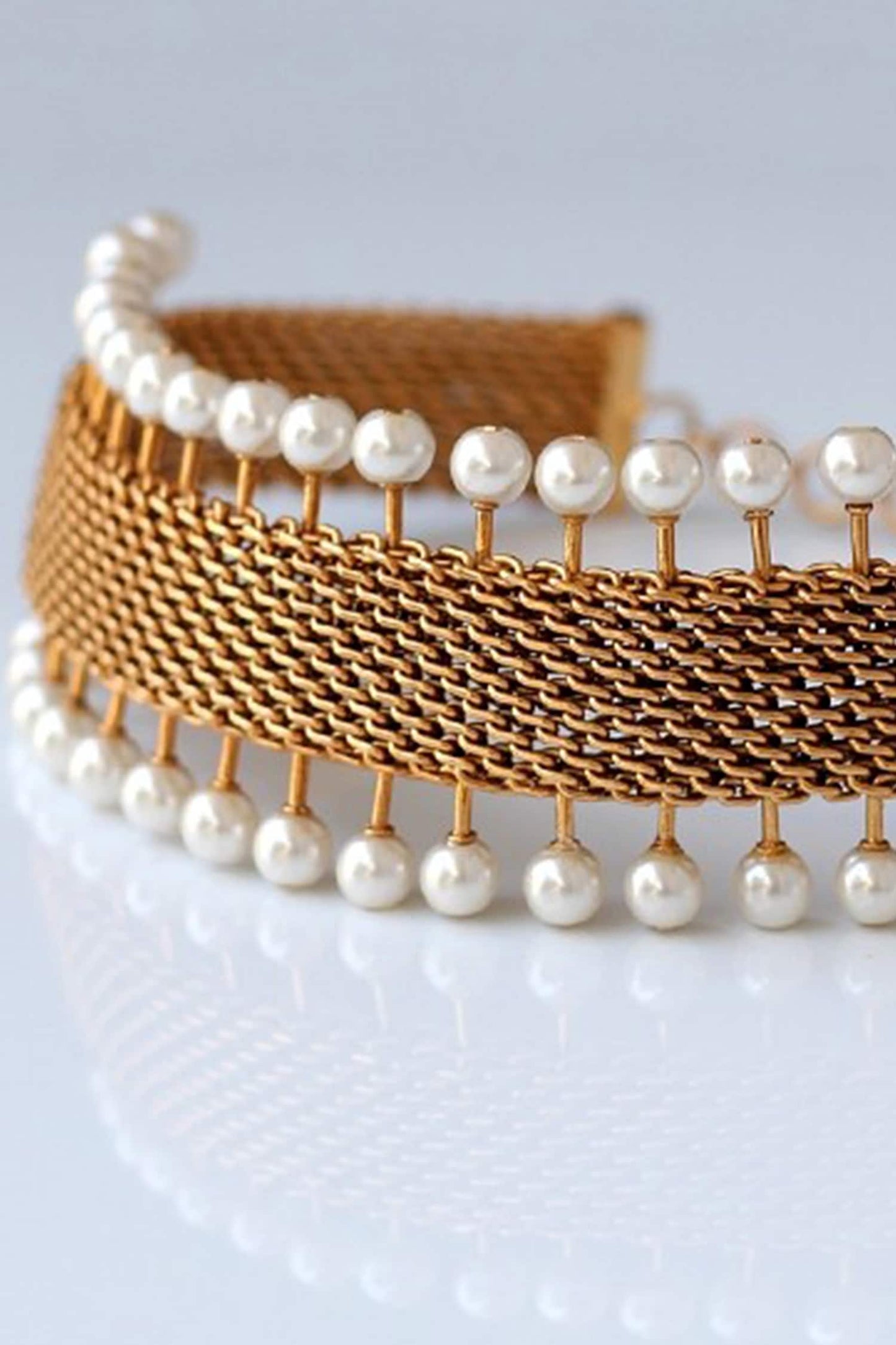 Mesh & Pearl Choker 