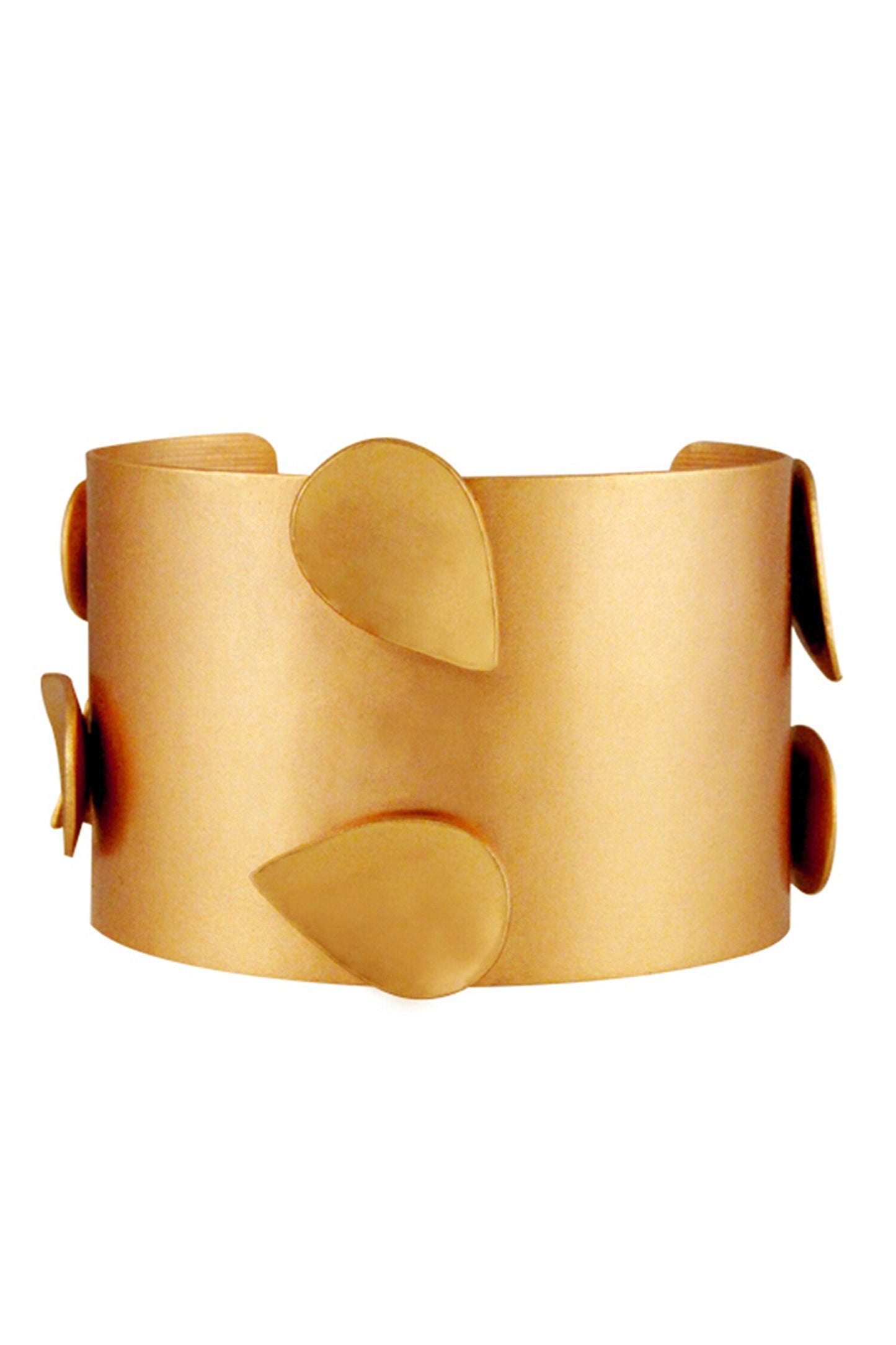 7 Drops Gold Plated Plain Hand Cuff 