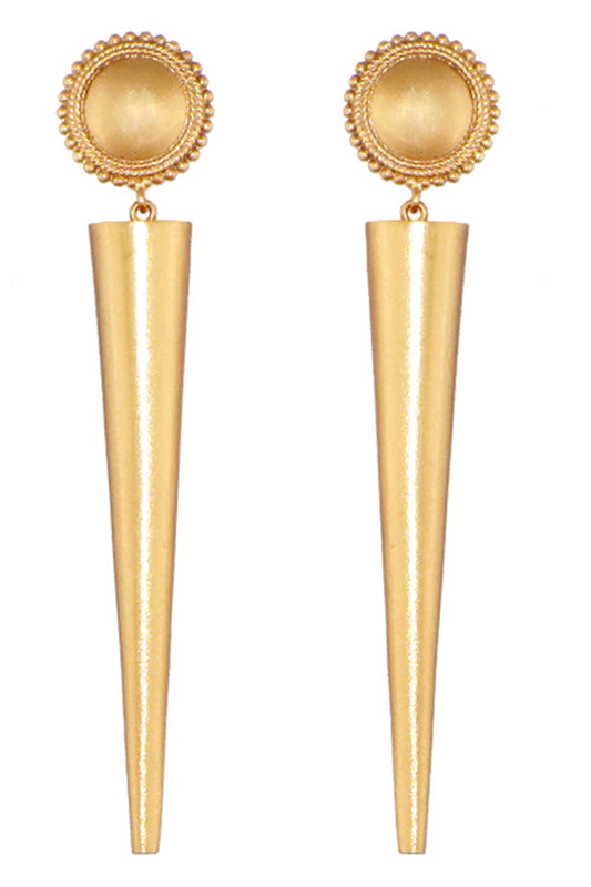 Gold Plated Chakra & Poke Earrings 