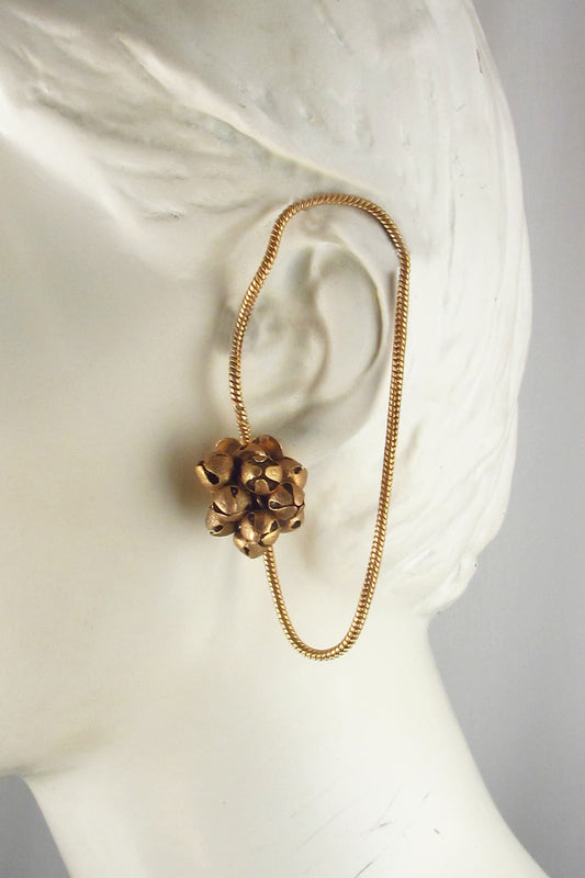 Gold Plated Ghungroo Kanuti Earrings 