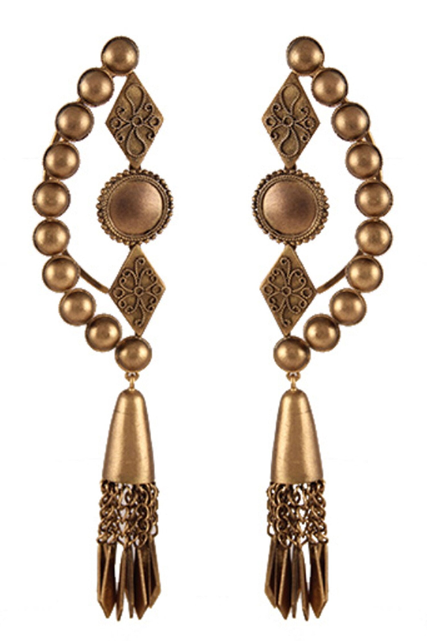 Chakra Kite Jhumka Drop Earcuffs 