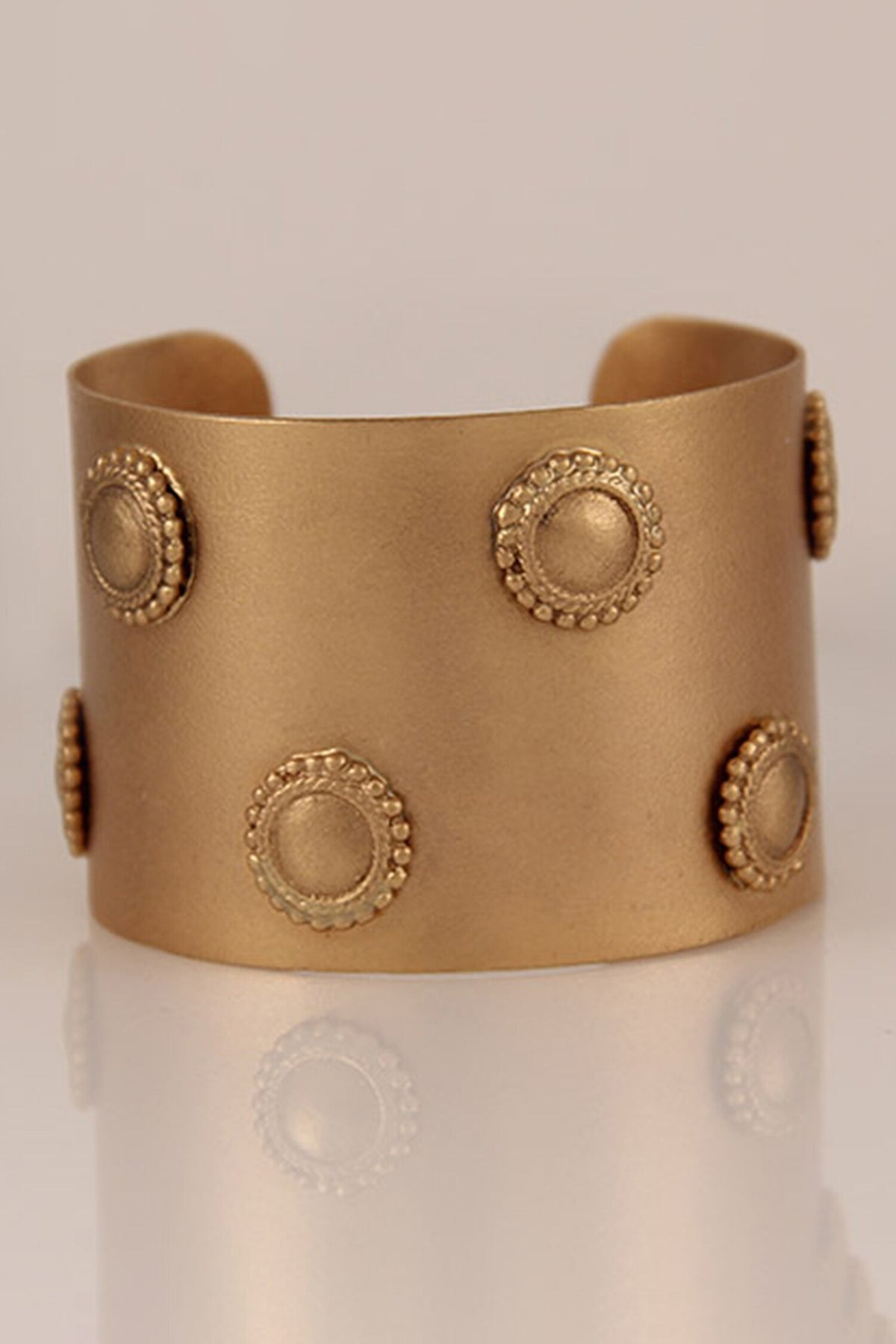 Medea Chakra Gold Plated Hand Cuff 