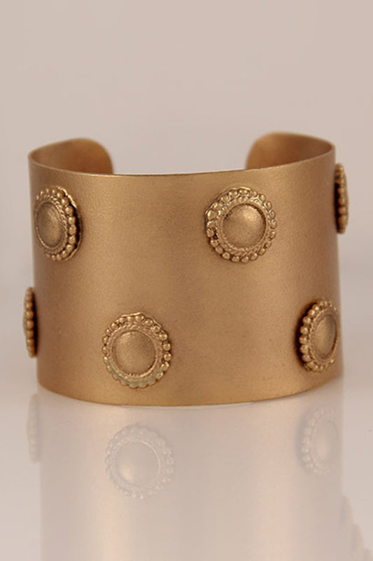 Medea Chakra Gold Plated Hand Cuff 