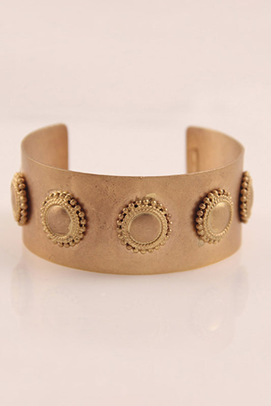 Epic Surya Chakra Gold Plated Hand Cuff 