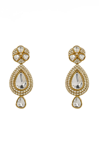 Kundan Polki Hasli Necklace & Earring Set 