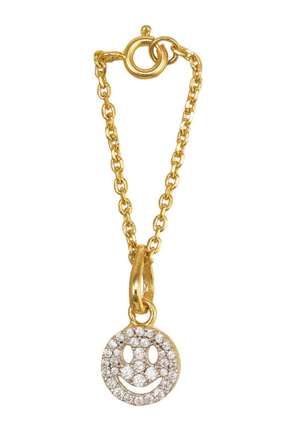 Harsha Smiley Charm With Spring Clasp 