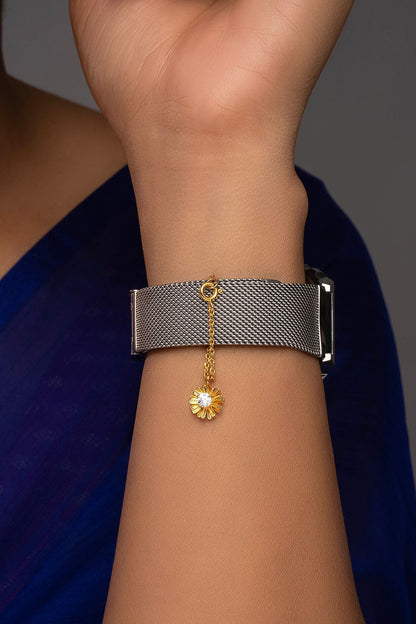 Surya Flower Motif Watch Charm 