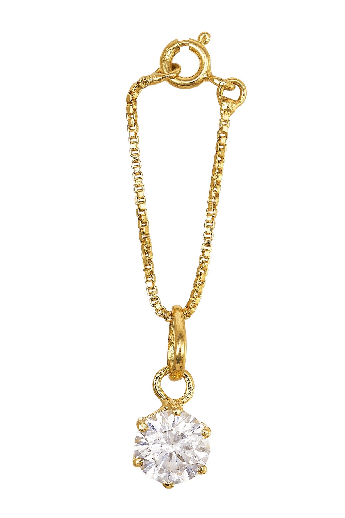 Lara 925 Silver Bracelet with Solitaire Charm 