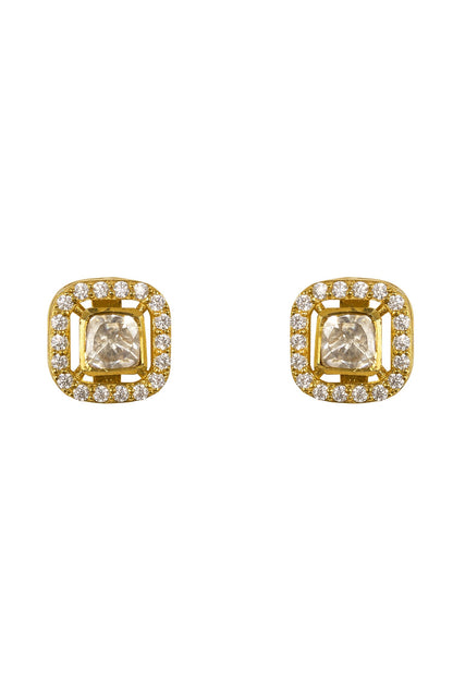Moissanite Avira Moissanite Stud Earrings with Screw Closure 