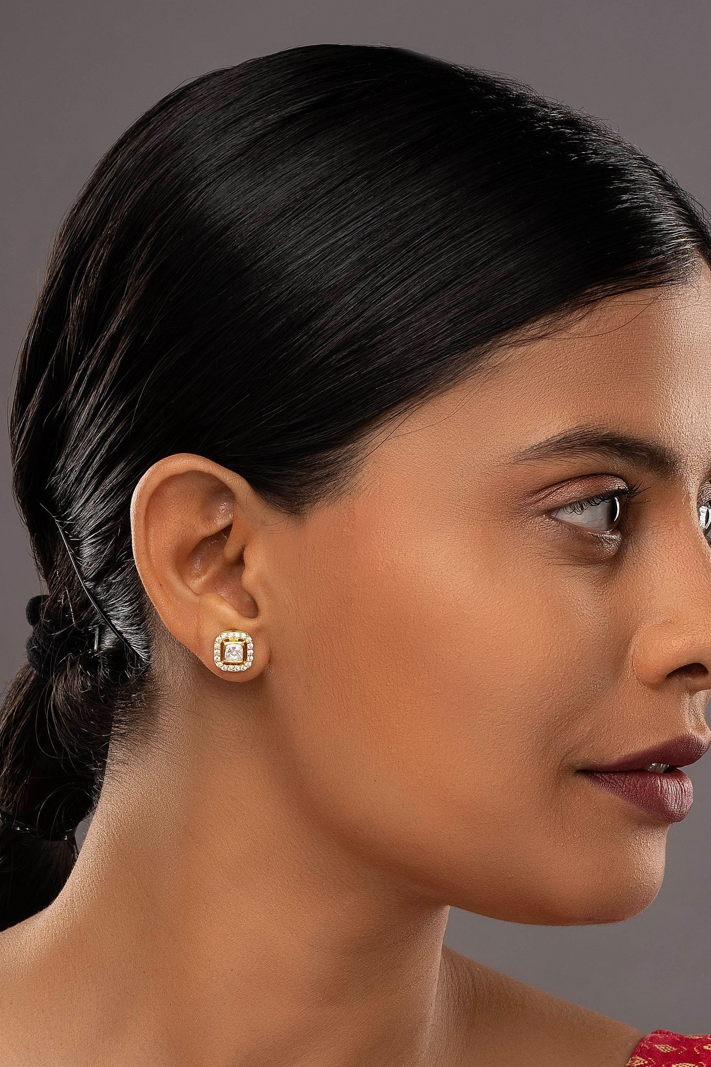 Moissanite Avira Moissanite Stud Earrings with Screw Closure 