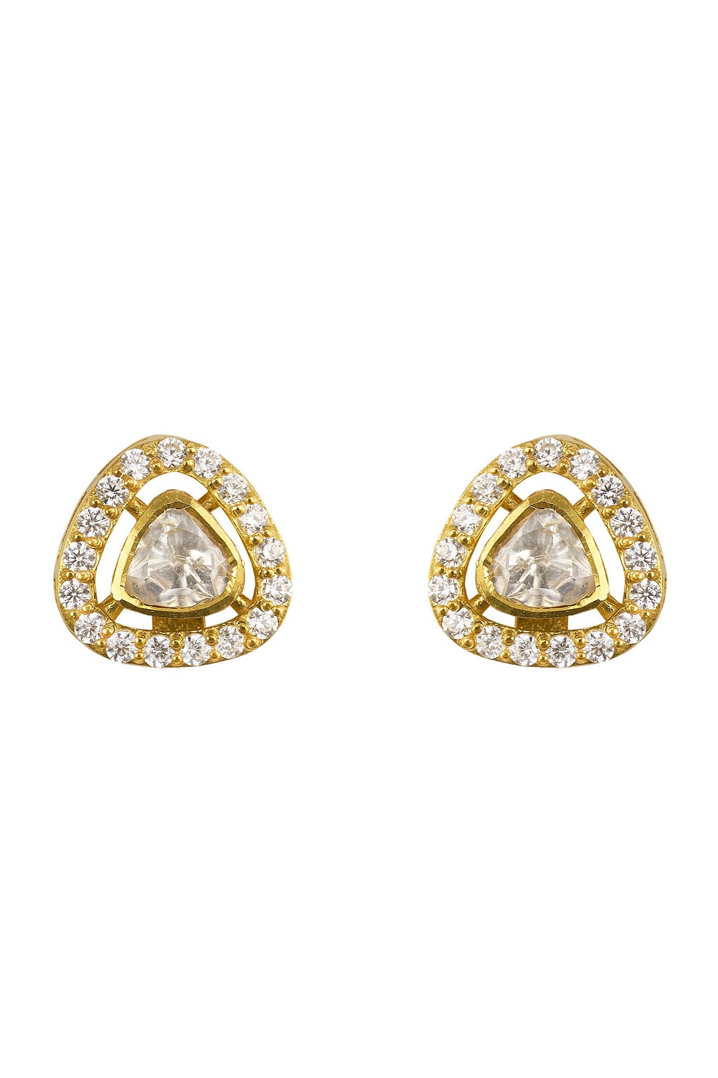 Zira Triangle Stud Earrings 