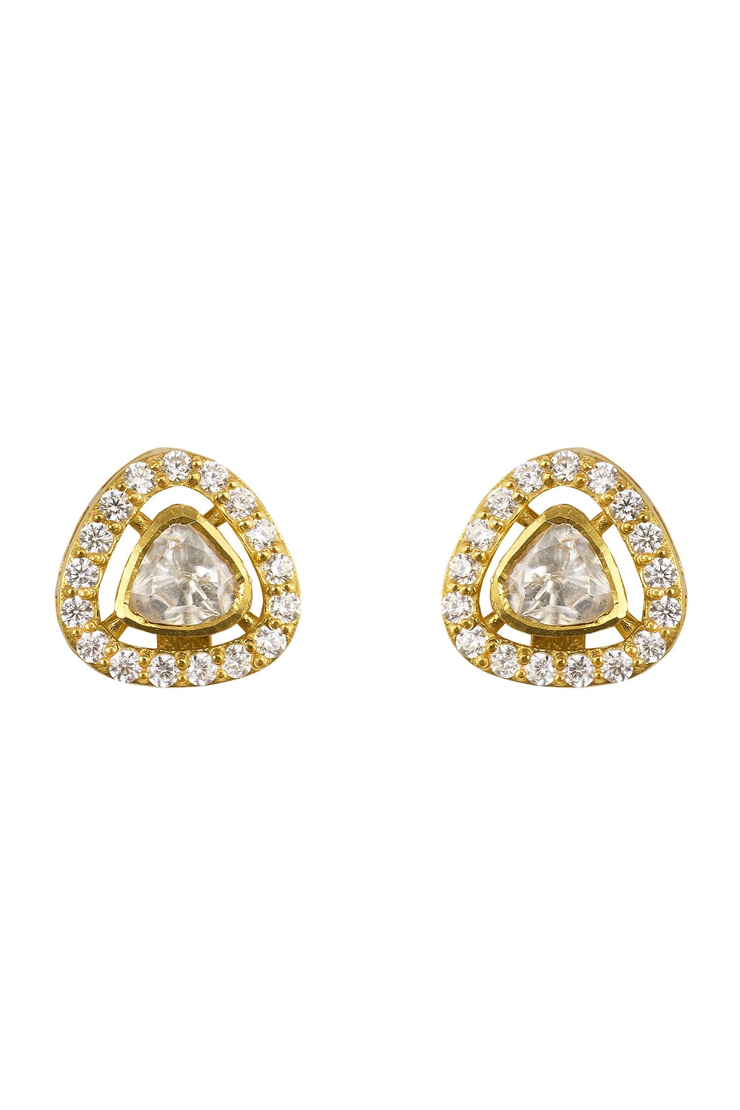 Zira Triangle Stud Earrings 