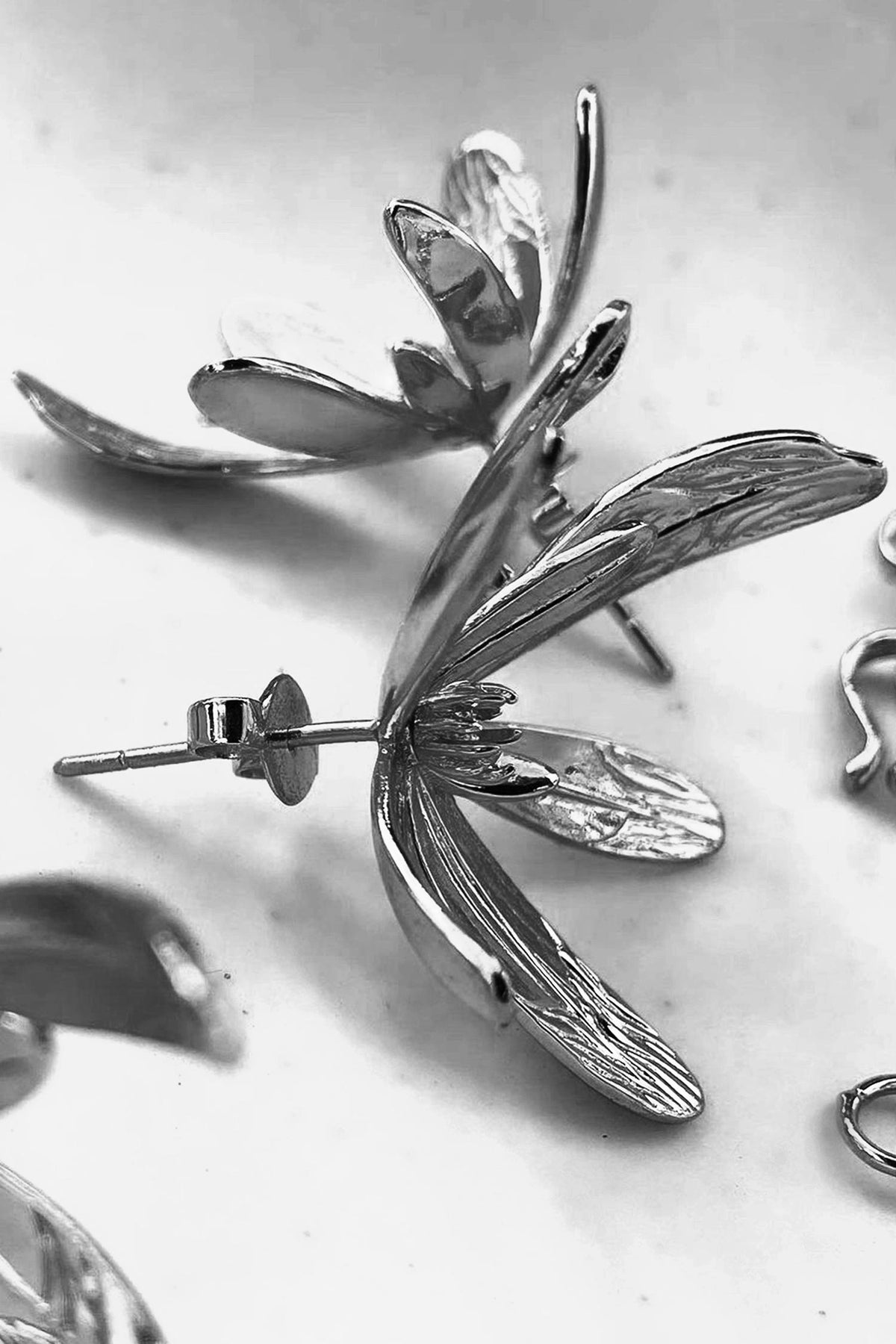 Fiore Silver Stud Earrings 