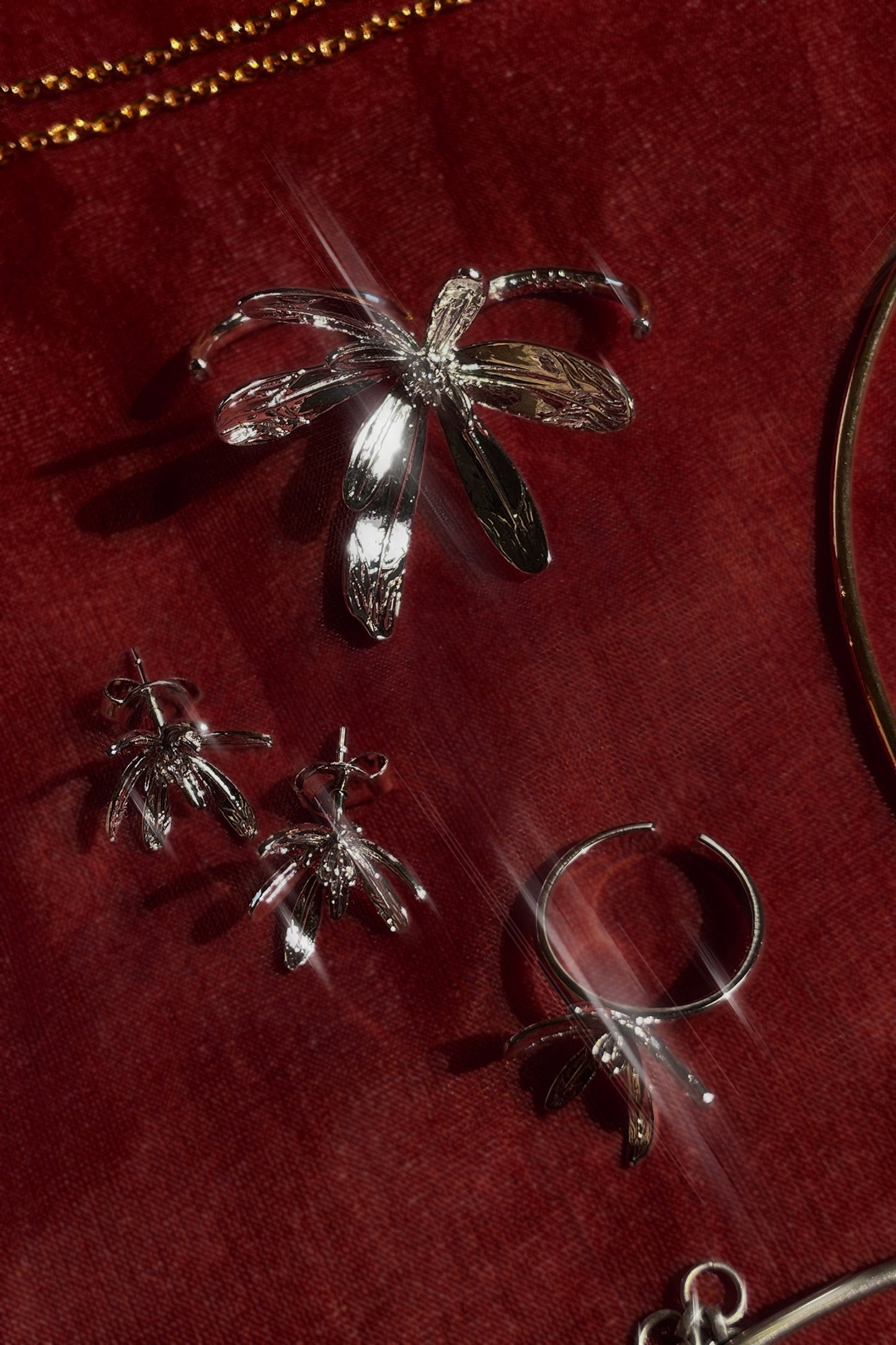 Fiore Mini Studs Silver 