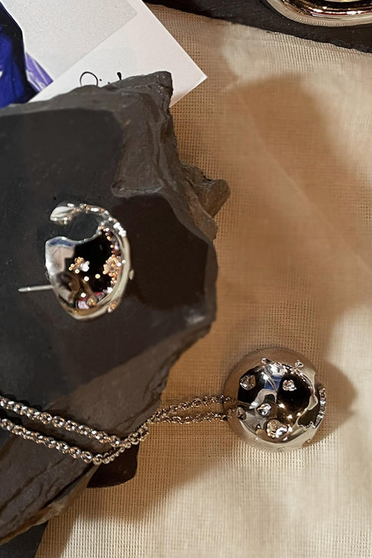 Pallas Silver Stud Earrings 