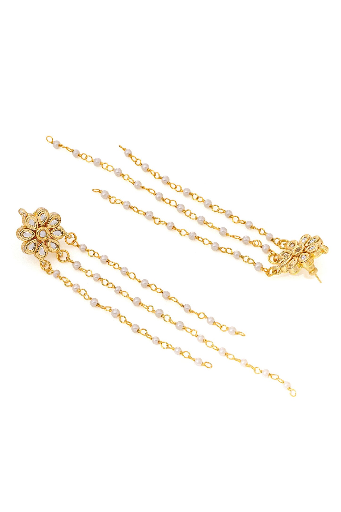 Kundan Embellished Necklace Set 