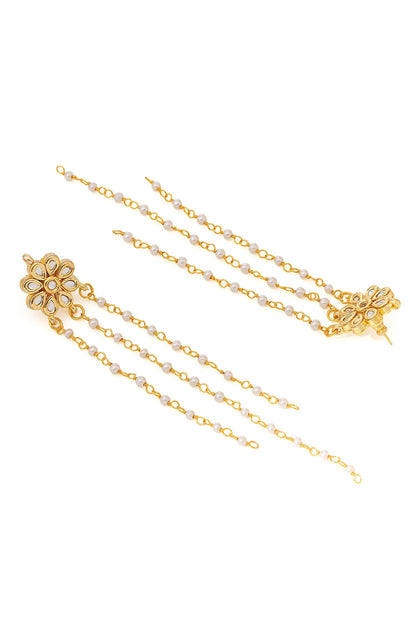 Kundan Embellished Necklace Set 