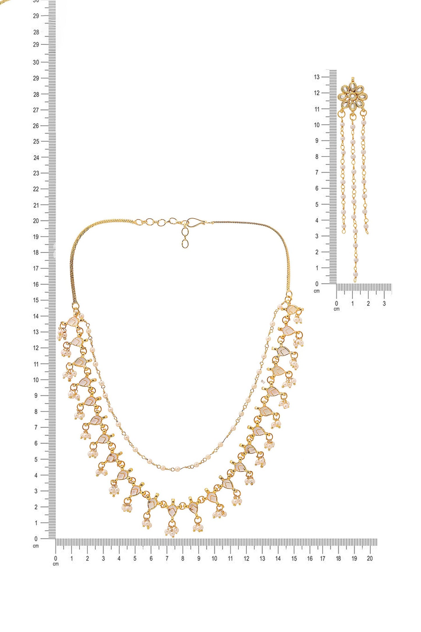 Kundan Embellished Necklace Set 