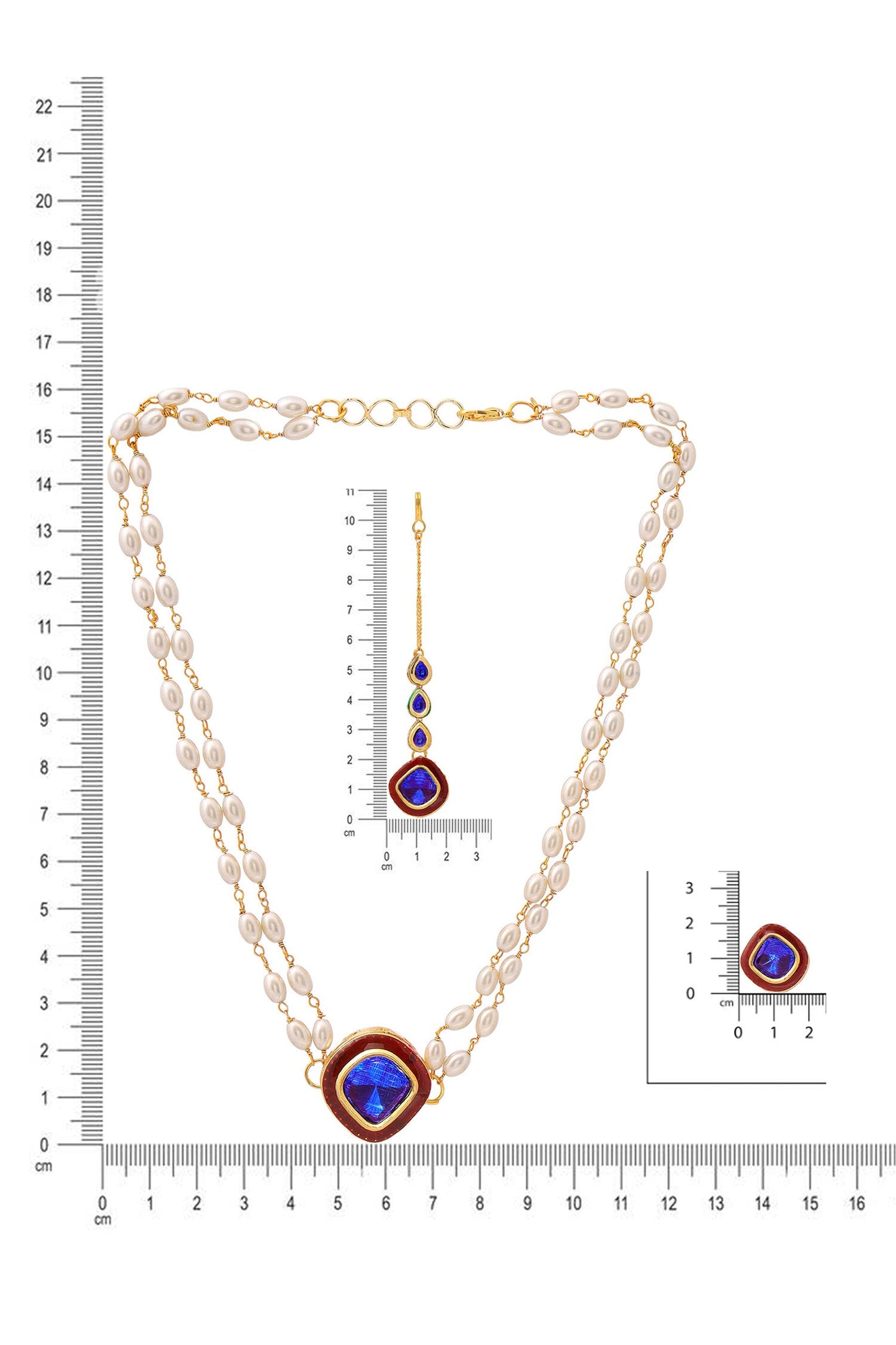 Meenakari Kundan Embellished Necklace Set 