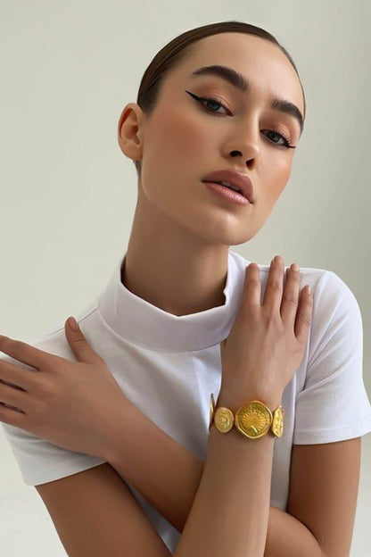 Mor Shakti Coin Cuff 