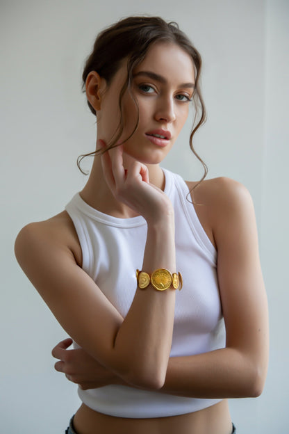 Mor Shakti Coin Cuff 