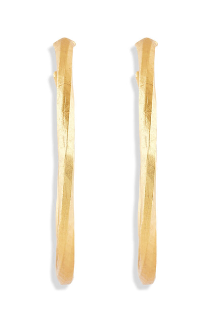 Shakti Textured Large  Hoop Earrings 