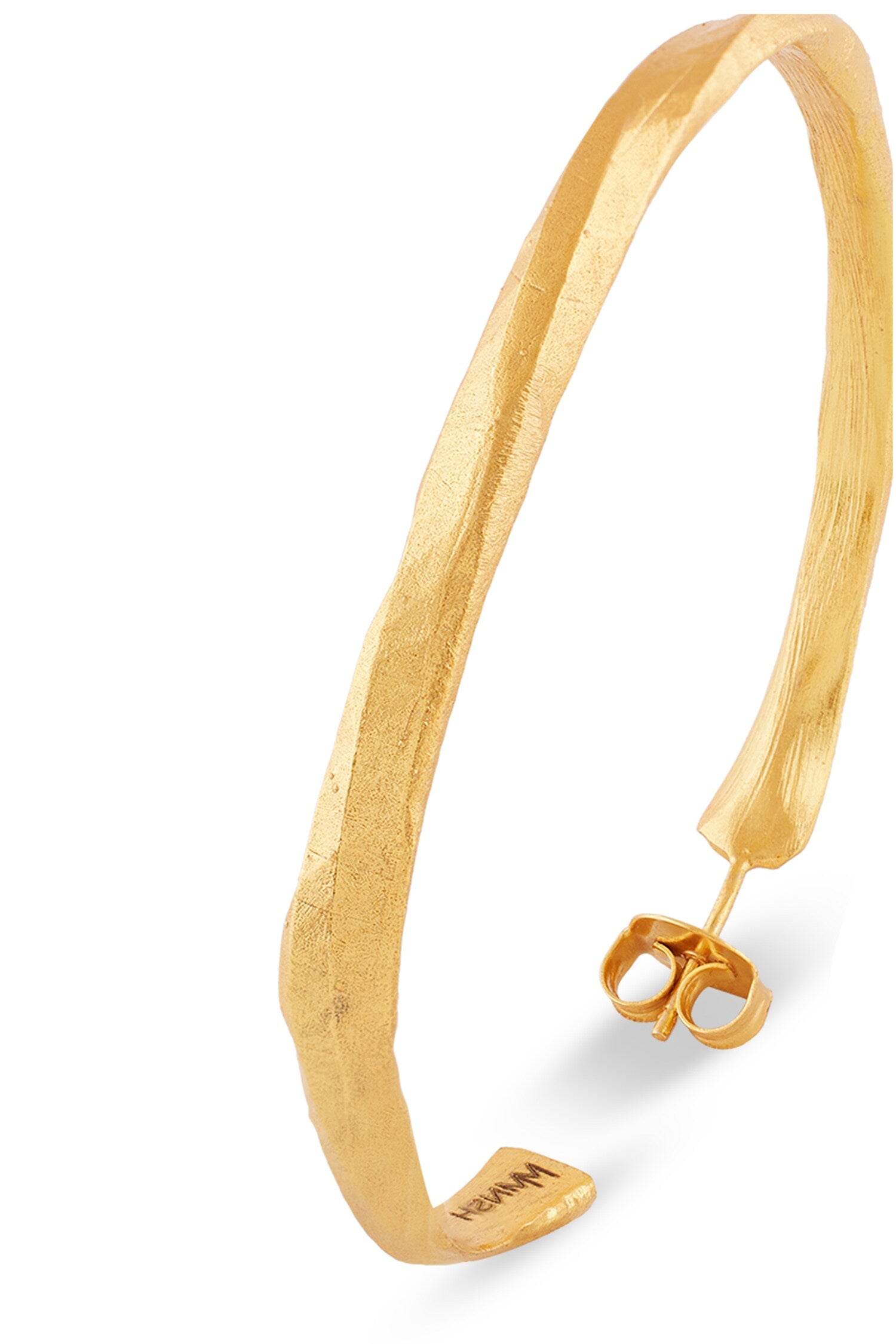 Shakti Textured Large  Hoop Earrings 