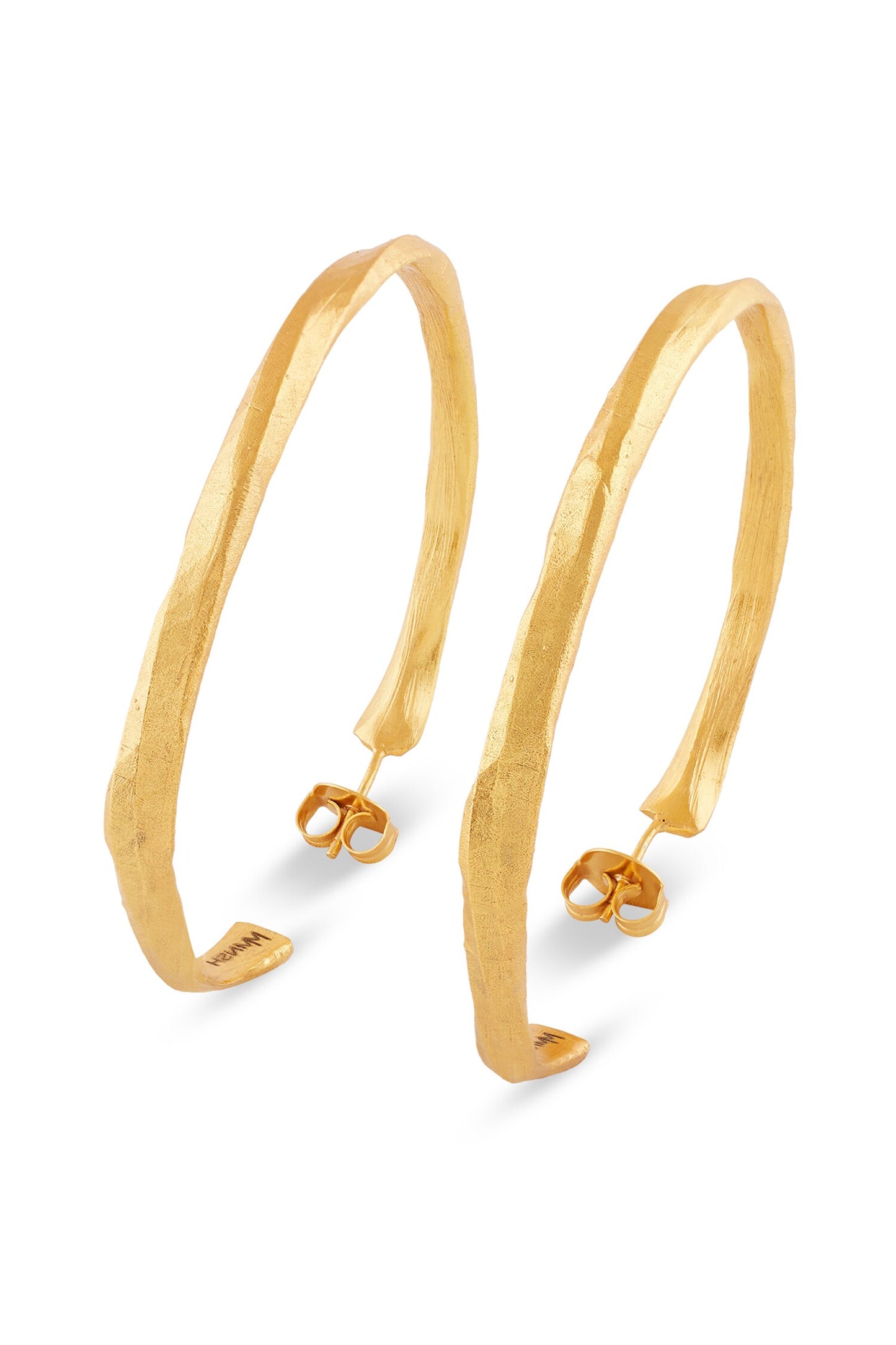 Shakti Textured Large  Hoop Earrings 