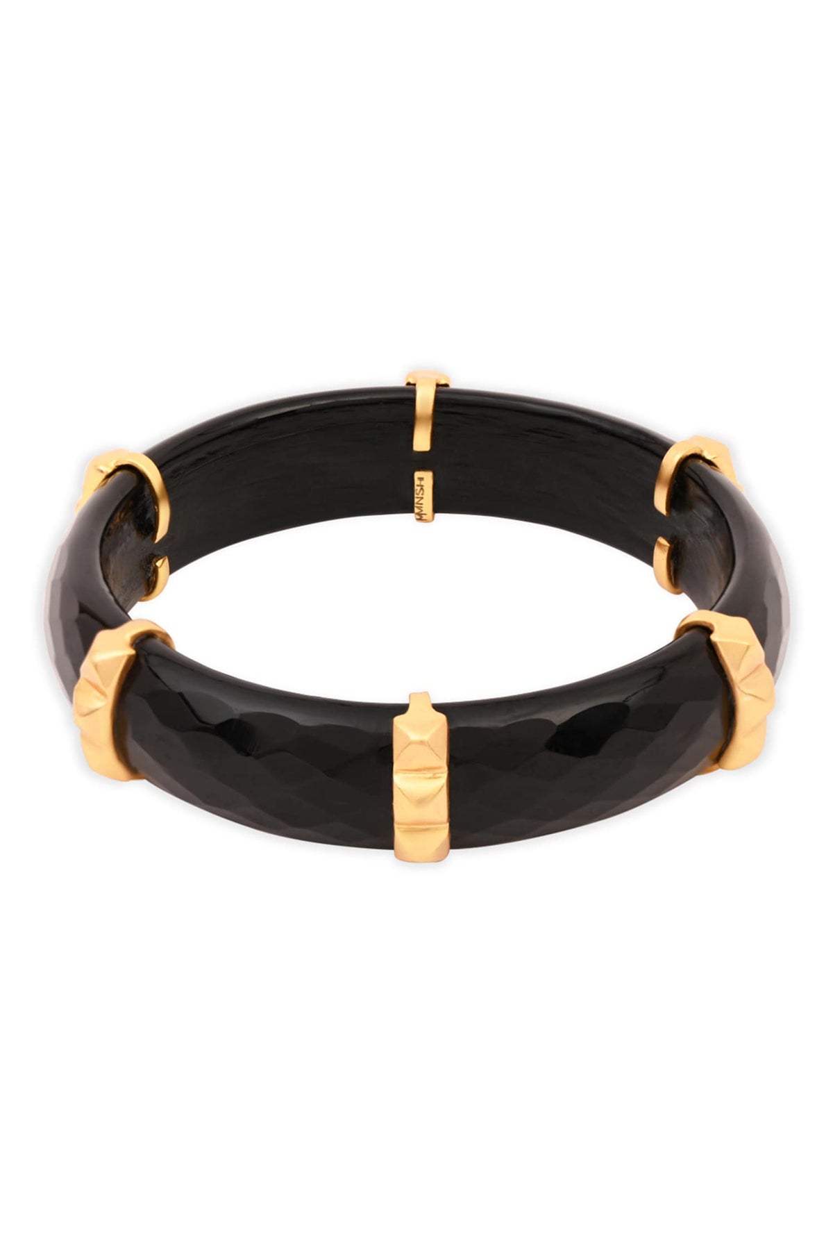Midnight Stud Glass Bangles- Set of 2 
