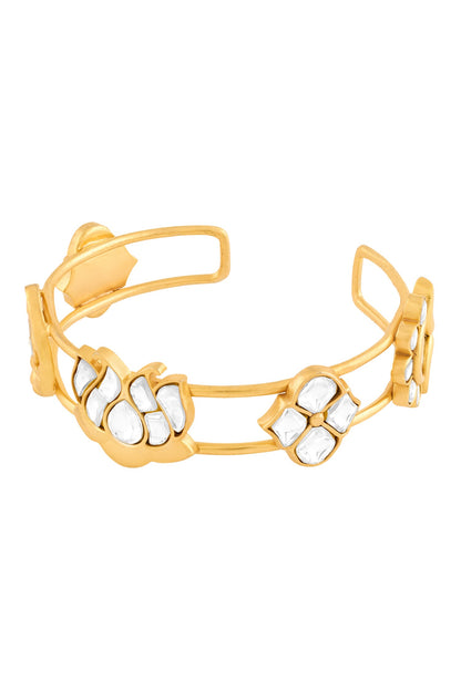 Noor Kamal Polki Cuff Bracelet 