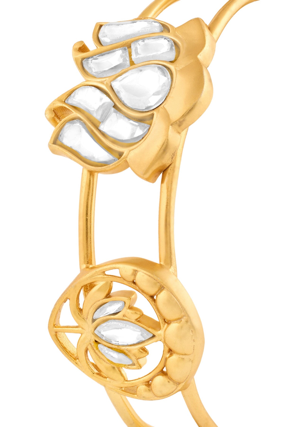 Noor Kamal Polki Cuff Bracelet 