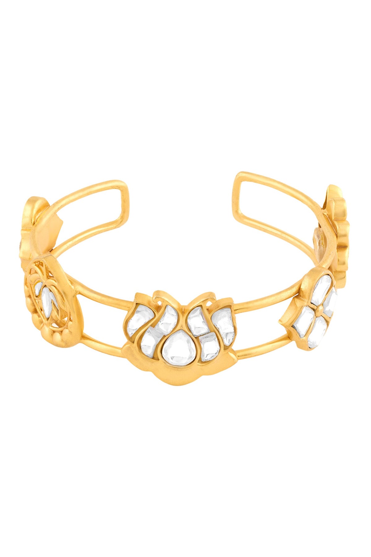 Noor Kamal Polki Cuff Bracelet 