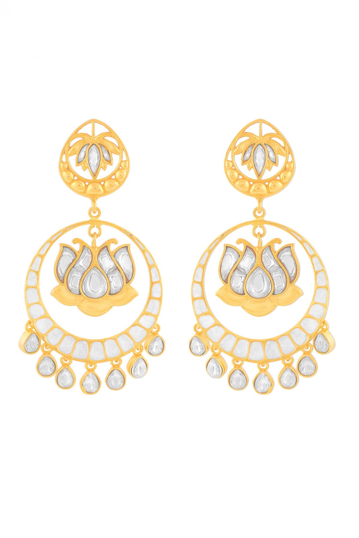 Kamal Polki Earrings 