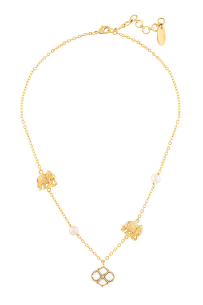 Polki Haathi Necklace 