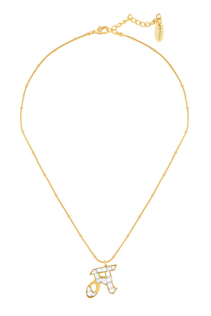 Polki M Shaped Pendant Necklace 