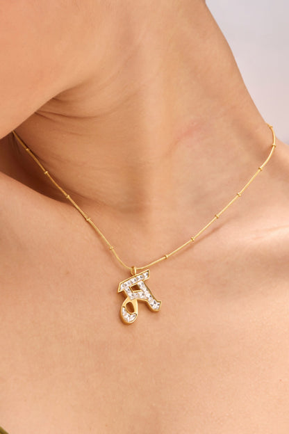 Polki M Shaped Pendant Necklace 