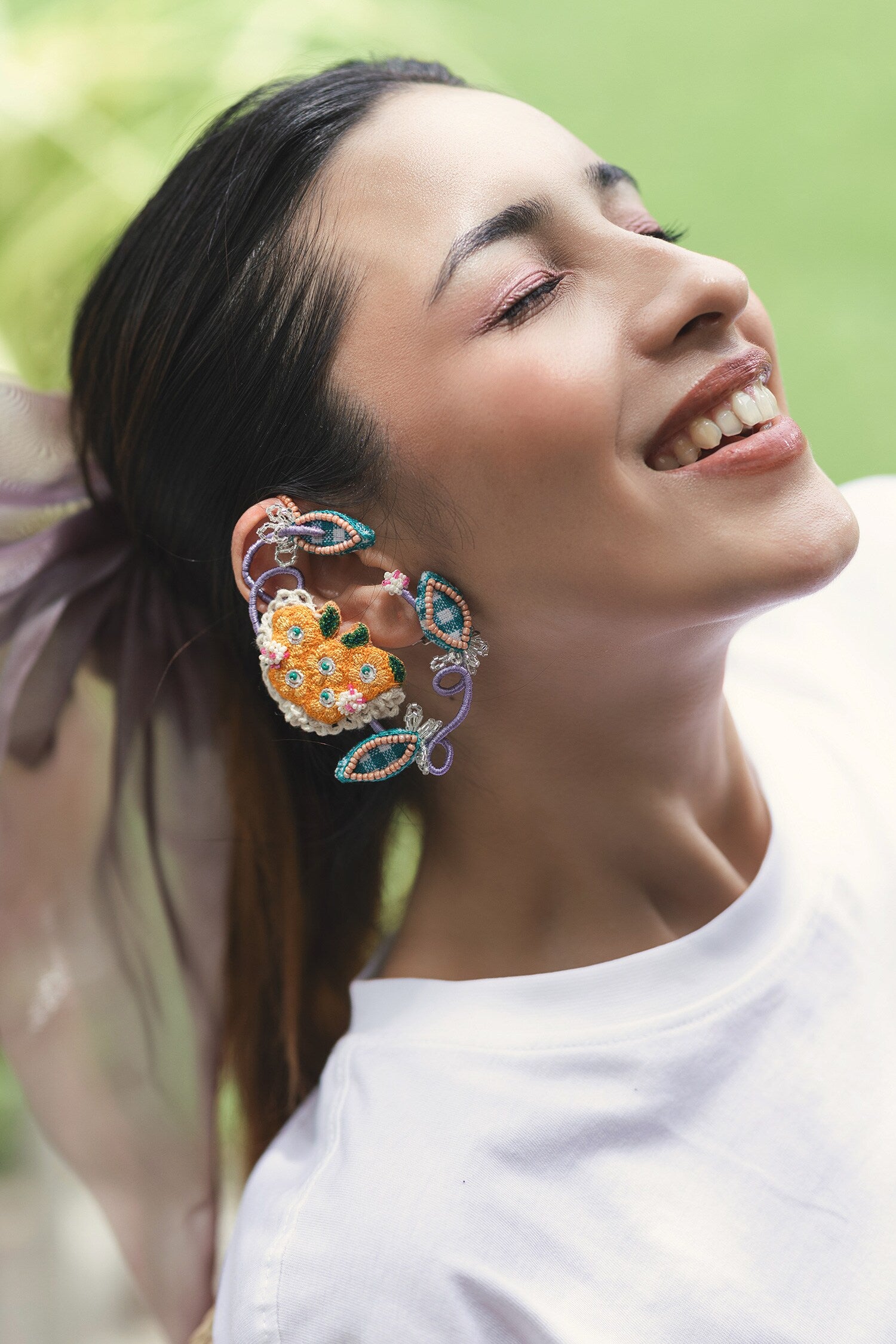 Juhi Embroidered Earrings 