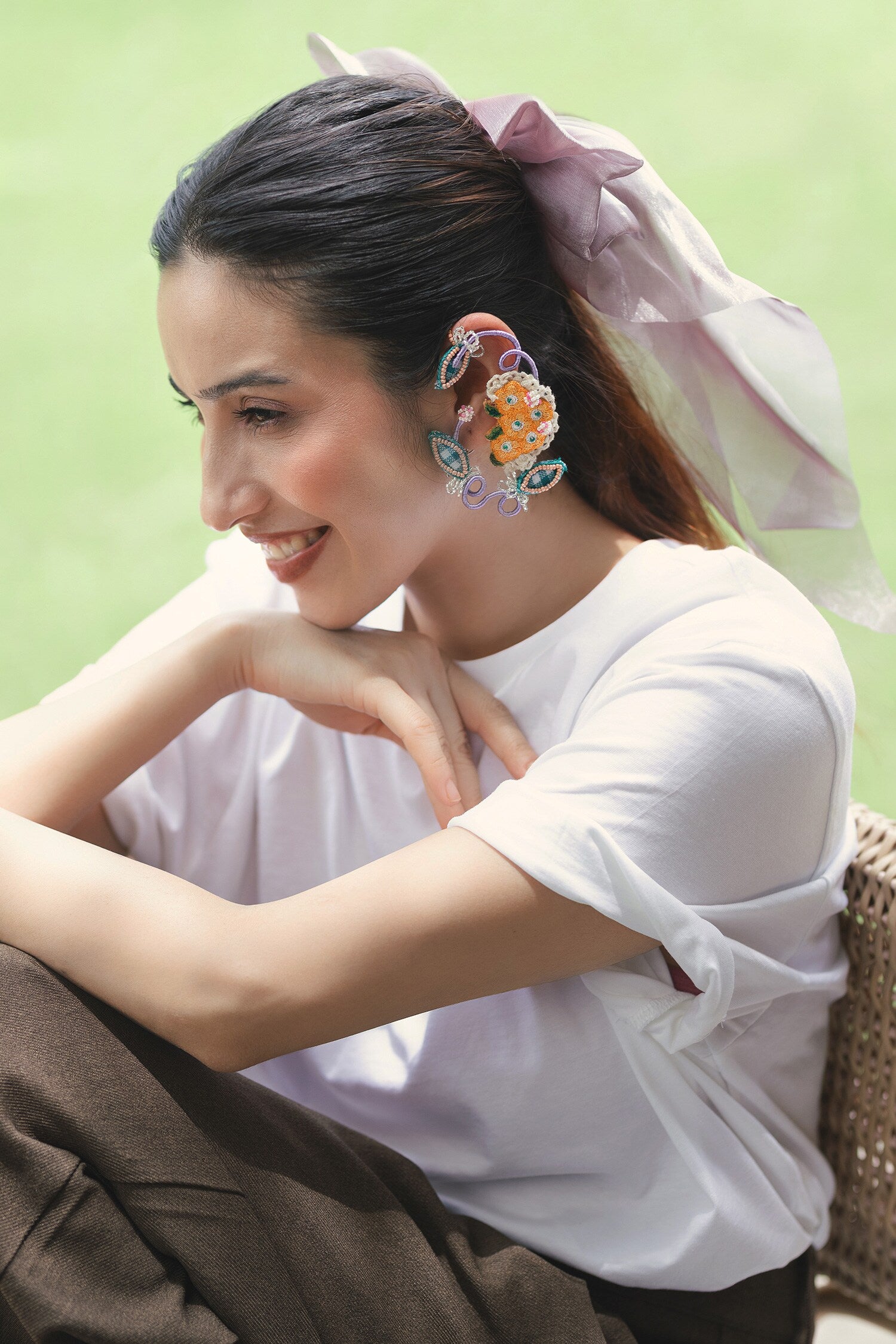 Juhi Embroidered Earrings 