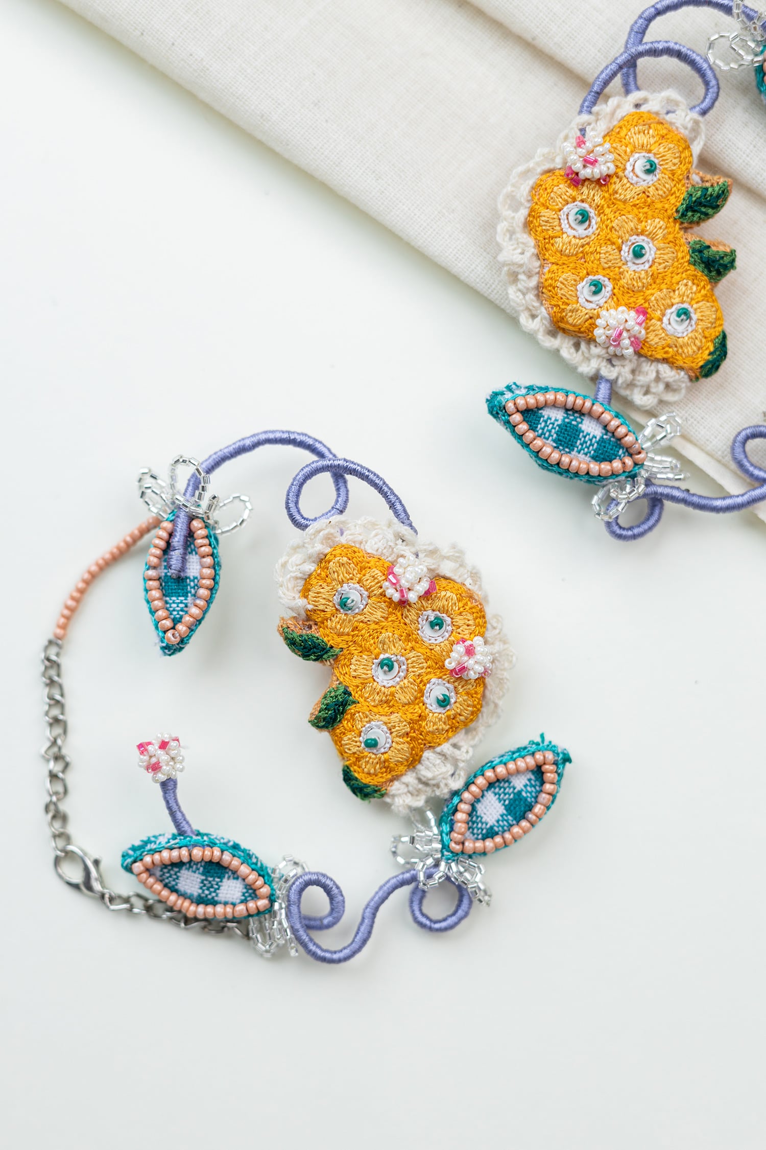 Juhi Embroidered Earrings 
