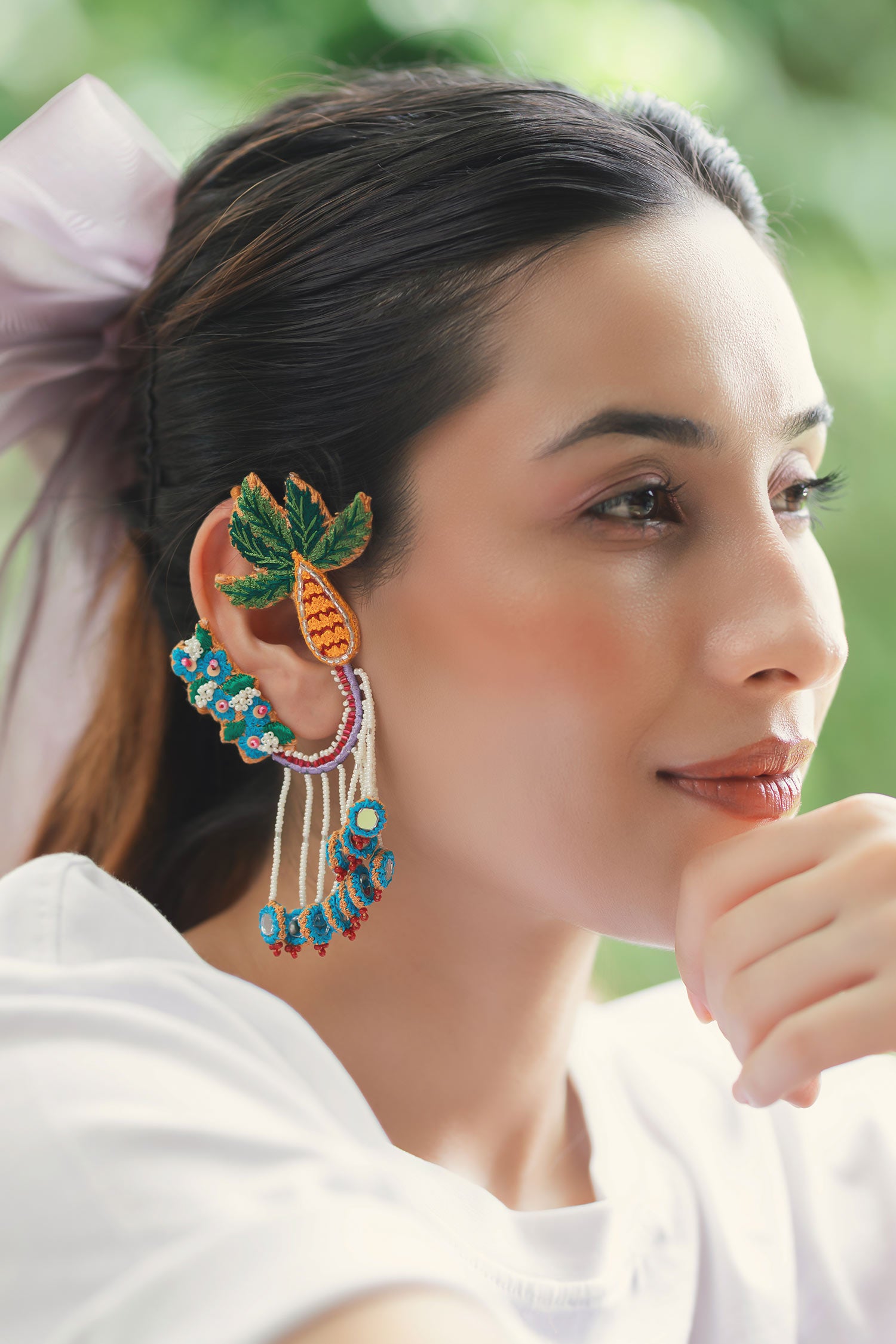 Shilpa Embroidered Earrings 