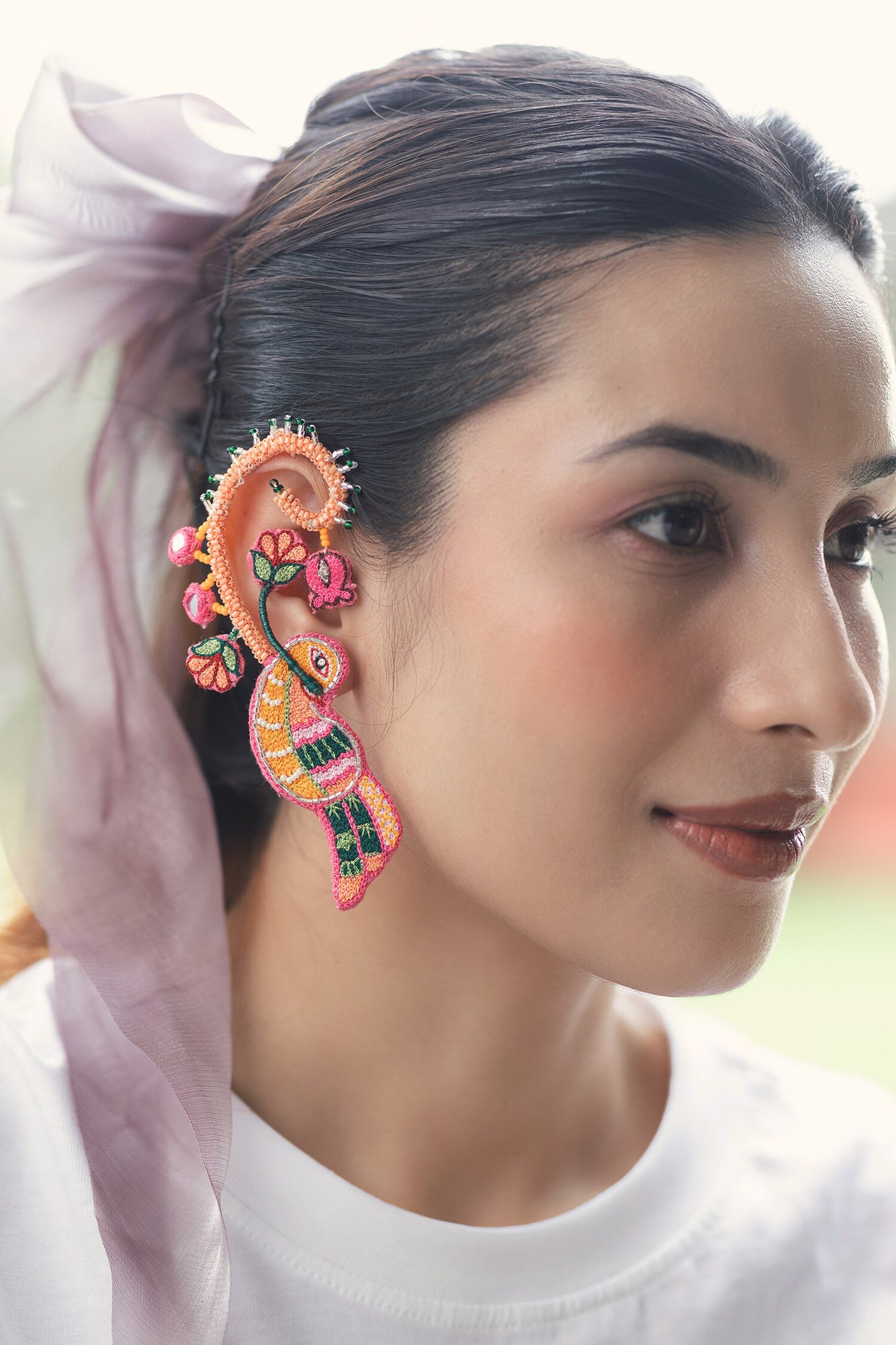 Raveena Embroidered Earrings 
