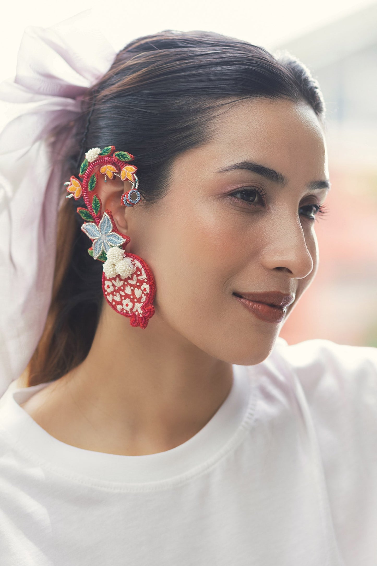 Karishma Embroidered Earrings 