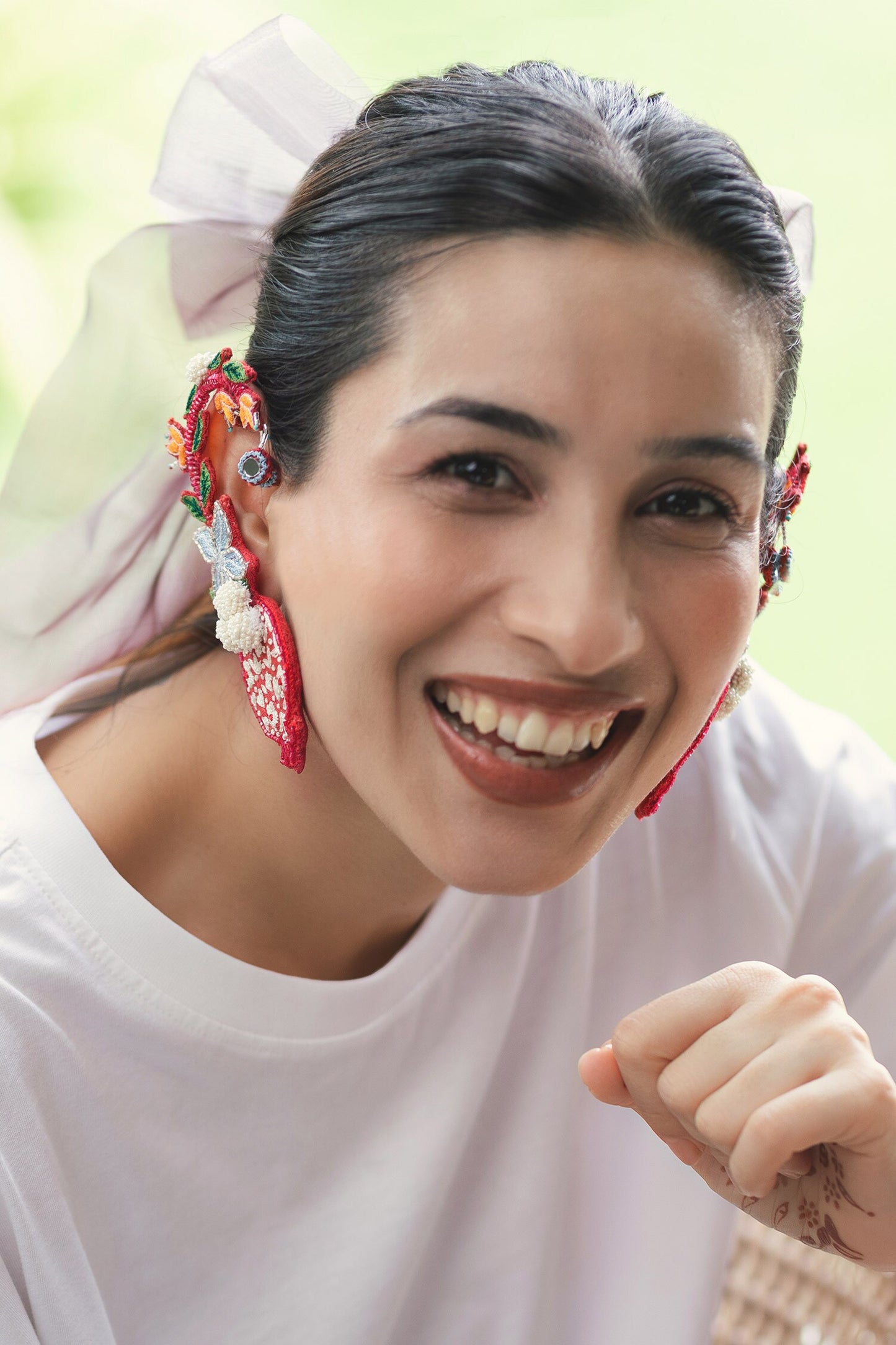 Karishma Embroidered Earrings 